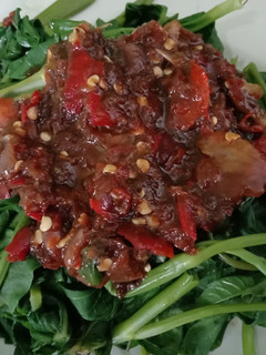 Foto resep Kangkung sambal brambang asem