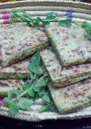 Une photo de Galette avec herbes 🌿🌿