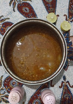 عکسی از دستور عدسی با کدو سبز