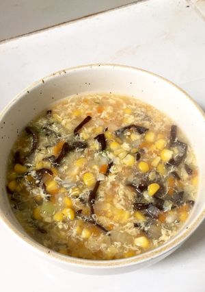 Foto resep Sup jagung jamur