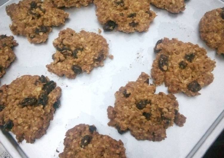 Resep Cookies oat raisin, Enak