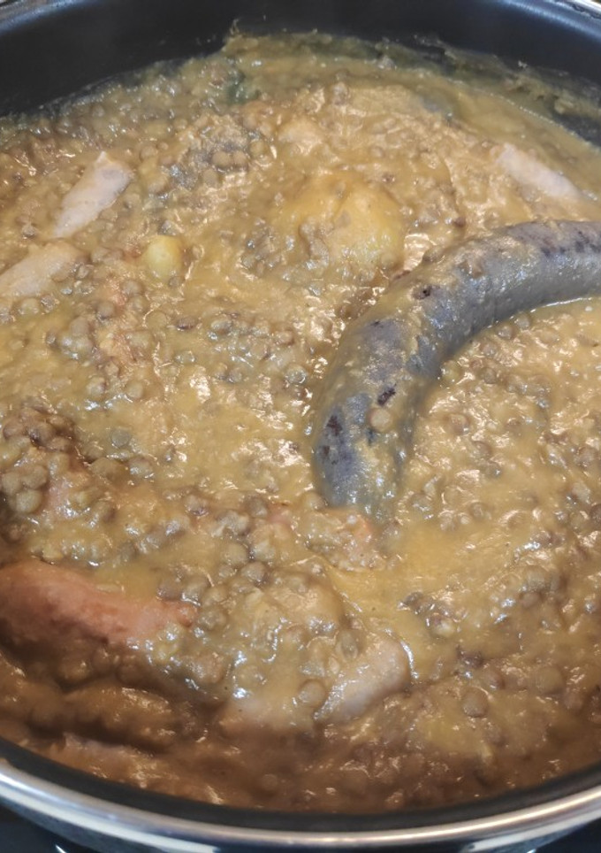 Una foto de Lentejas receta de la Abuela