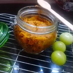Amla Lacha achar(Amla pickle) A picture of Amla Lacha achar(Amla pickle).