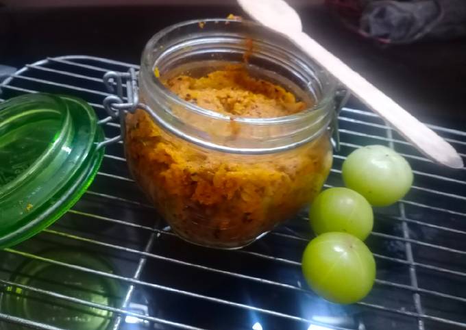 Amla Lacha achar(Amla pickle)