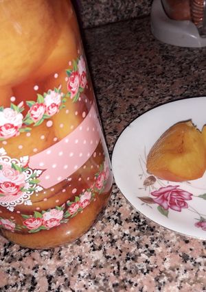 صورة لوصفة كمبوت 🍑 الخوخ 🍑 بأبسط الطرق👌