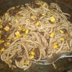 Foto principal de Spaguettis con salsa de morcilla y choclo 