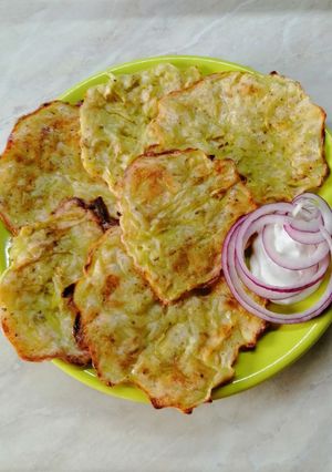 "Cukkini tócsni" sütőben sütve recept fotója