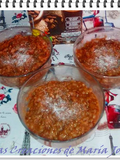 Una foto de Arroz con leche con cacao