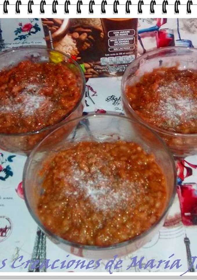 Una foto de Arroz con leche con cacao