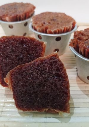 Foto resep Bolu sarang semut (bolu karamel) panggang tanpa oven