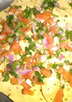 A picture of Rosted panner papad.