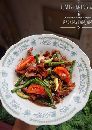 Foto resep Tumis Daging Sapi & Kacang Panjang