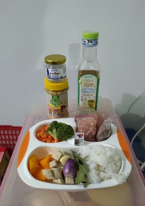 Foto resep Mpasi 7bulan++ anti GTM 2 Prohe : Daging Sapi Giling & Ayam