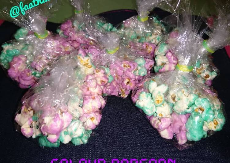 Colour popcorn