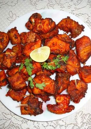 A picture of Fish tikka.