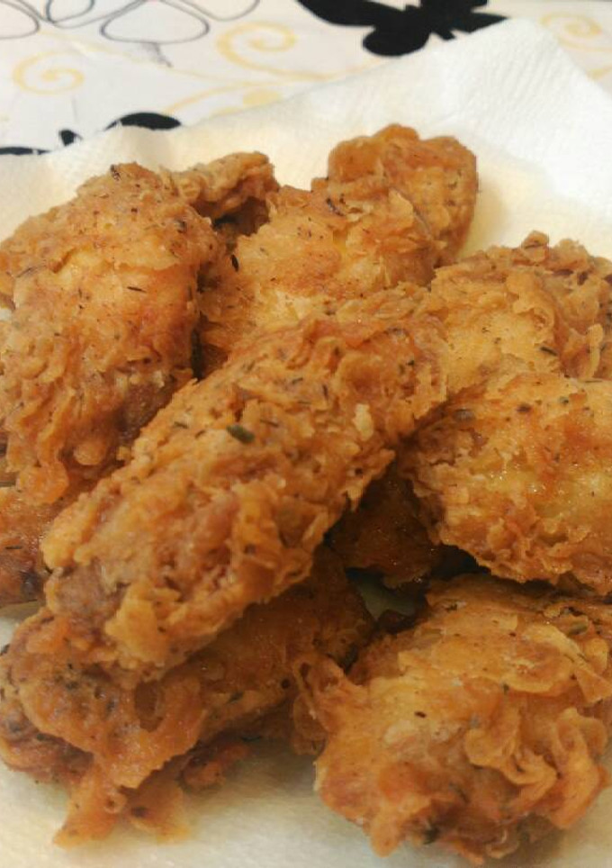 Una foto de Pollo estilo KFC