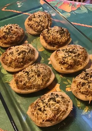 Une photo de Navets blancs farcis pesto, jambon, emmental
