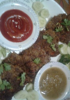 A picture of Chapli kabab.