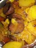 Potato pumpkin lentil dumplings curry
