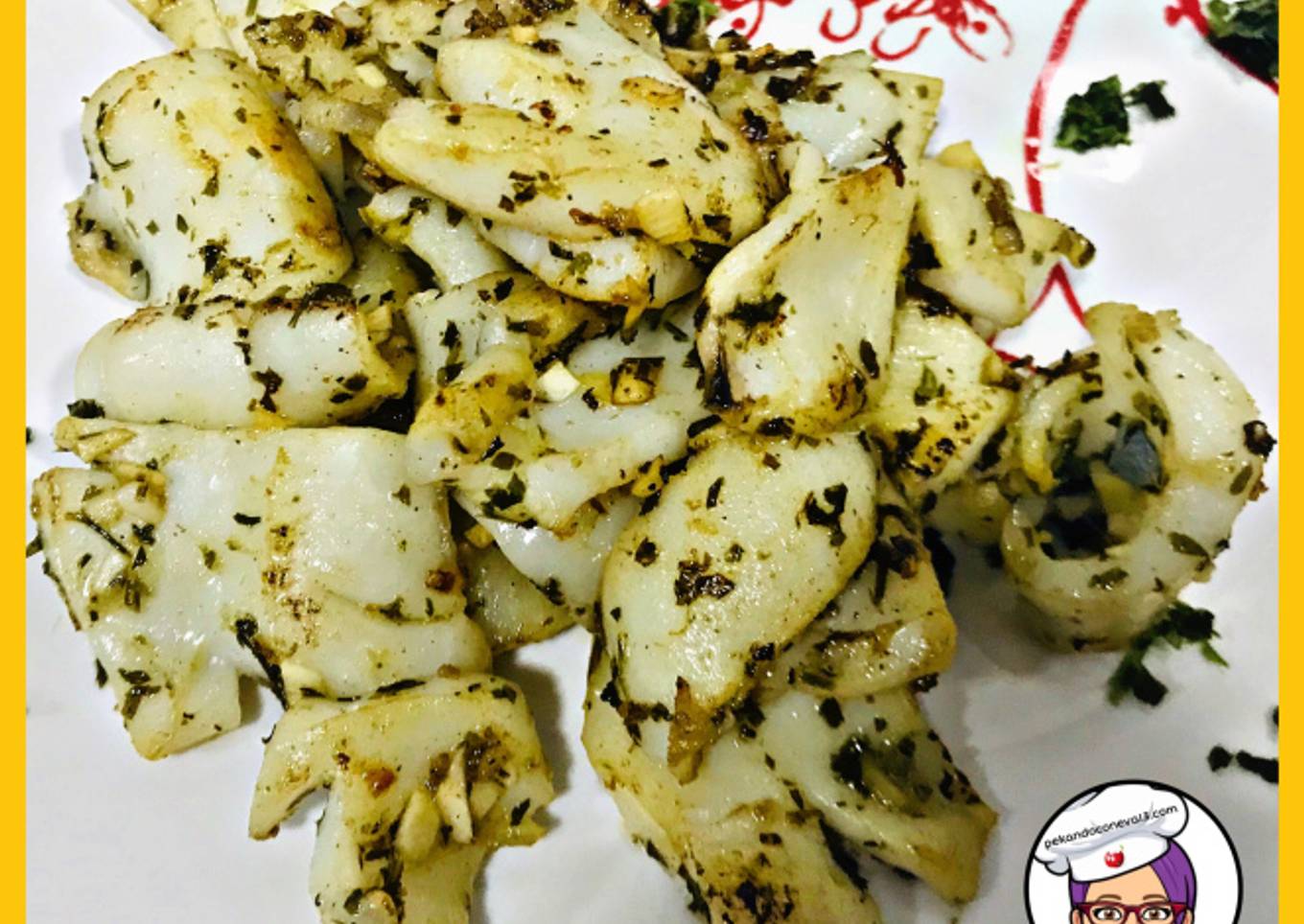 Sepia a la plancha con ajo y perejil