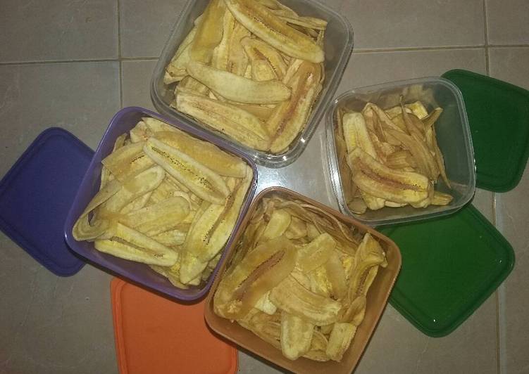 Resep Kripik pisang gurih | Bahan Membuat Kripik pisang gurih Yang Lezat