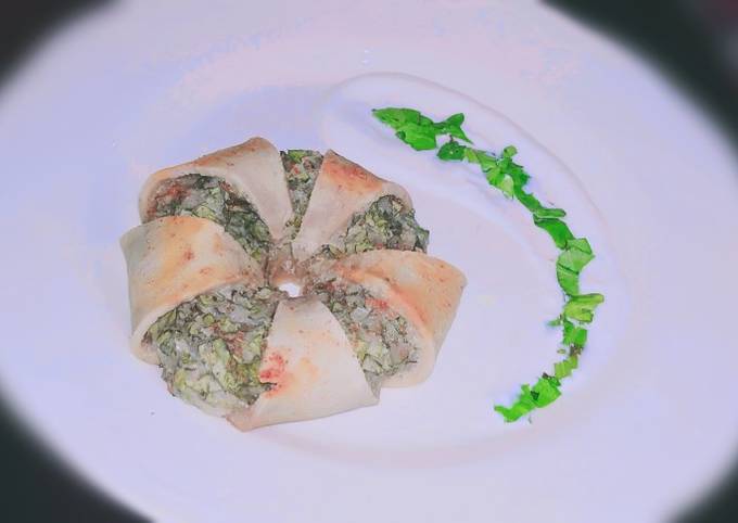 Simple Way to Make Quick Vegan spinach dip crescent Roll Ring🥯