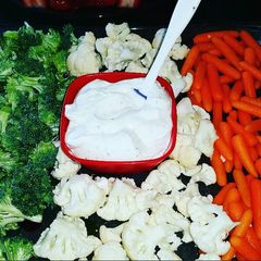 St. Patty's Irish Flag Veggie Platter A picture of St. Patty's Irish Flag Veggie Platter.