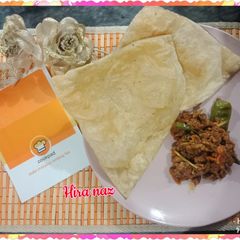A picture of Bhoona Qeema With Puri.