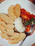 Burrata com Cogumelos e Tomate