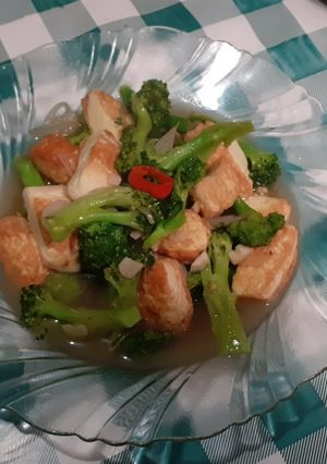 Foto resep Cah brokoli tahu telur