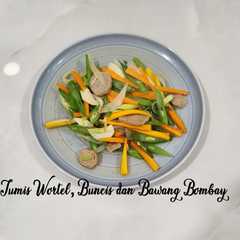 A picture of 203. Tumis Wortel, Buncis dan Bawang Bombay.