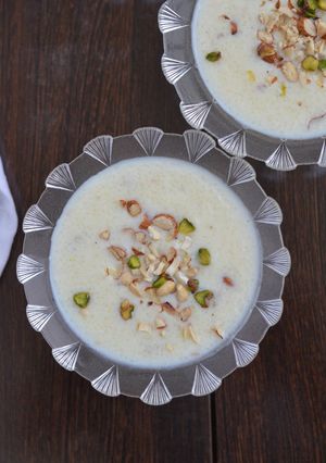 A picture of Samak Rice Kheer.