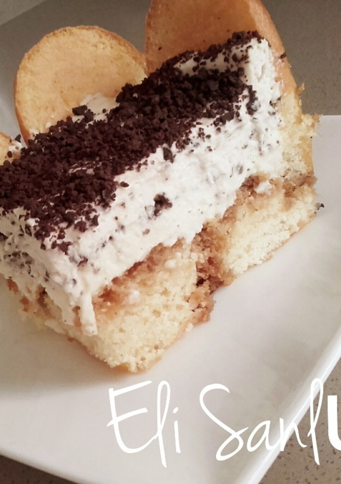 Una foto de Tarta fría de capuchino