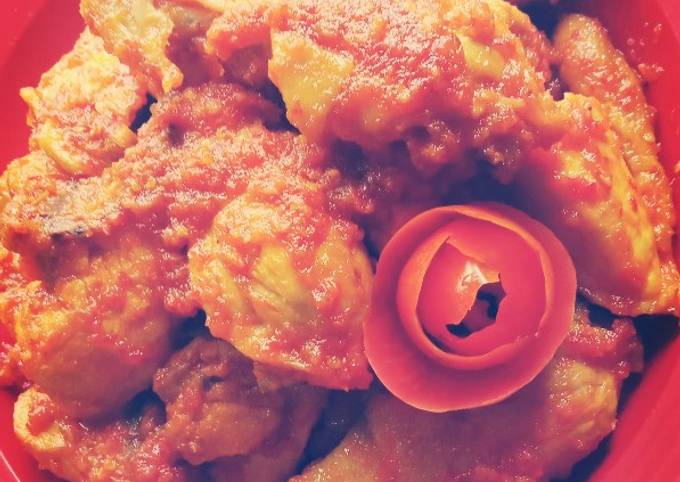 Resep Ayam bumbu rujak super pedas, Enak Banget