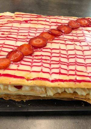 Foto di Millefoglie chantilly e fragole