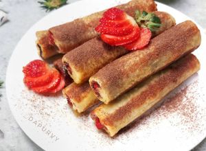 Foto resep ROTI TAWAR GULUNG Coklat Strawberry