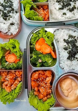 Foto resep Ayam saus madu (ide bekal sekolah)