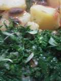 Mix waru with greens