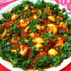 A picture of Matar Mushrooms Restaurants Style.