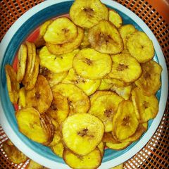 Plantain chips A picture of Plantain chips.