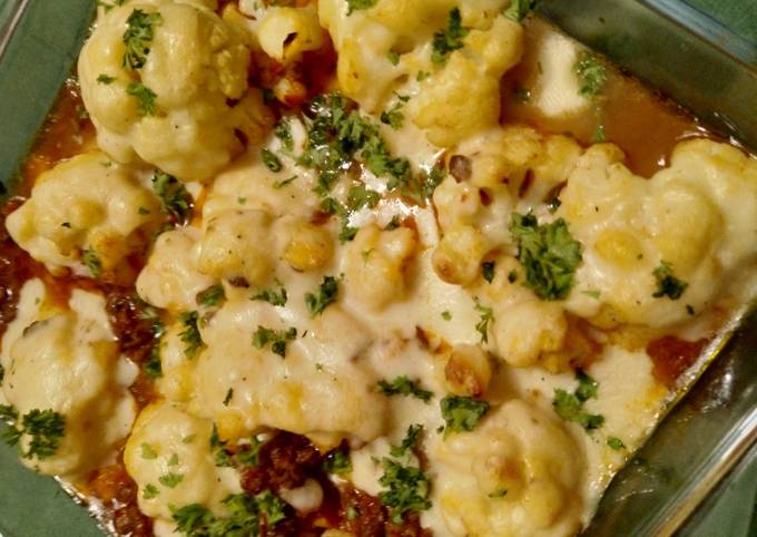 Gratinierter Blumenkohl auf Bolognese Rezept von ChrisTine - Cookpad