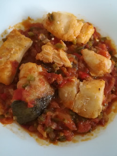 Una foto de Bacalao a la roteña