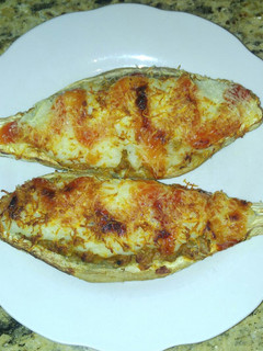 Una foto de Canoas de berenjenas gratinadas en Air fryer