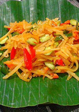 Foto resep Tumis Pepaya Muda Pete