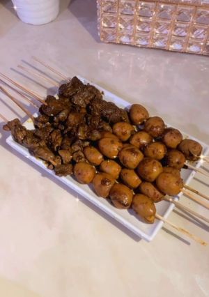 Foto resep Sate Puyuh & Ati Ampela ala Angkringan