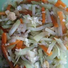 Tumis labu ikan asin রেসিপির প্রধান ছবি