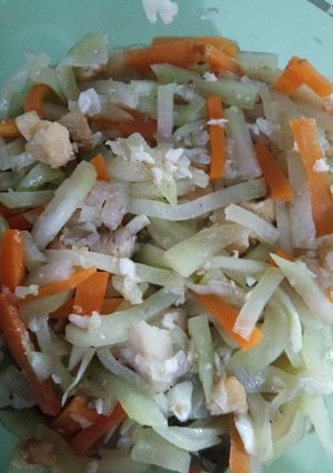 Foto resep Tumis labu ikan asin