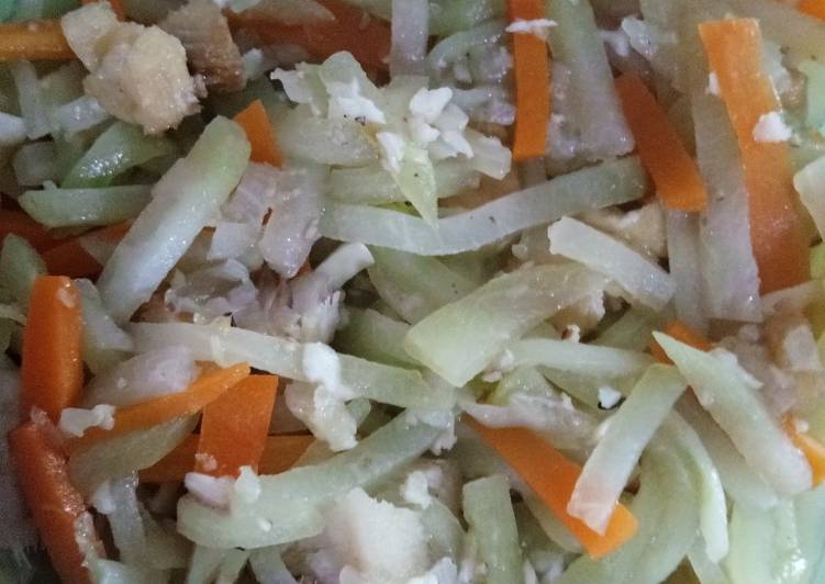 Resep Tumis labu ikan asin yang Bisa Manjain Lidah