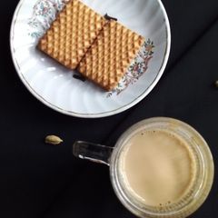 A picture of Tulsi masala tea.