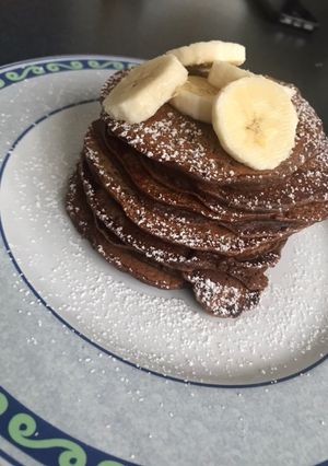 Foto resep Banana choco chip pancakes